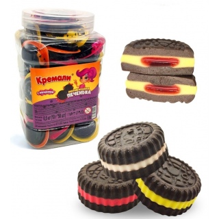 Кремали мармеладная печенька, жев марм с начинкой