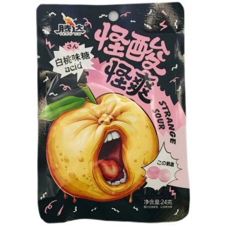 Леденцы TengDa супер кислые, с фруктовым вкусом, 24 г