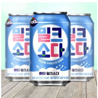 Газированный Fanta Milk Soda, ж/б, 345мл, Корея