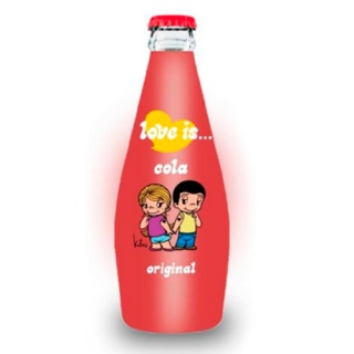 Love is Кола , термоэтикетка стекло, 0,3л