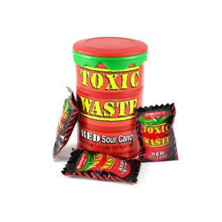 Toxic waste can red 12 шт